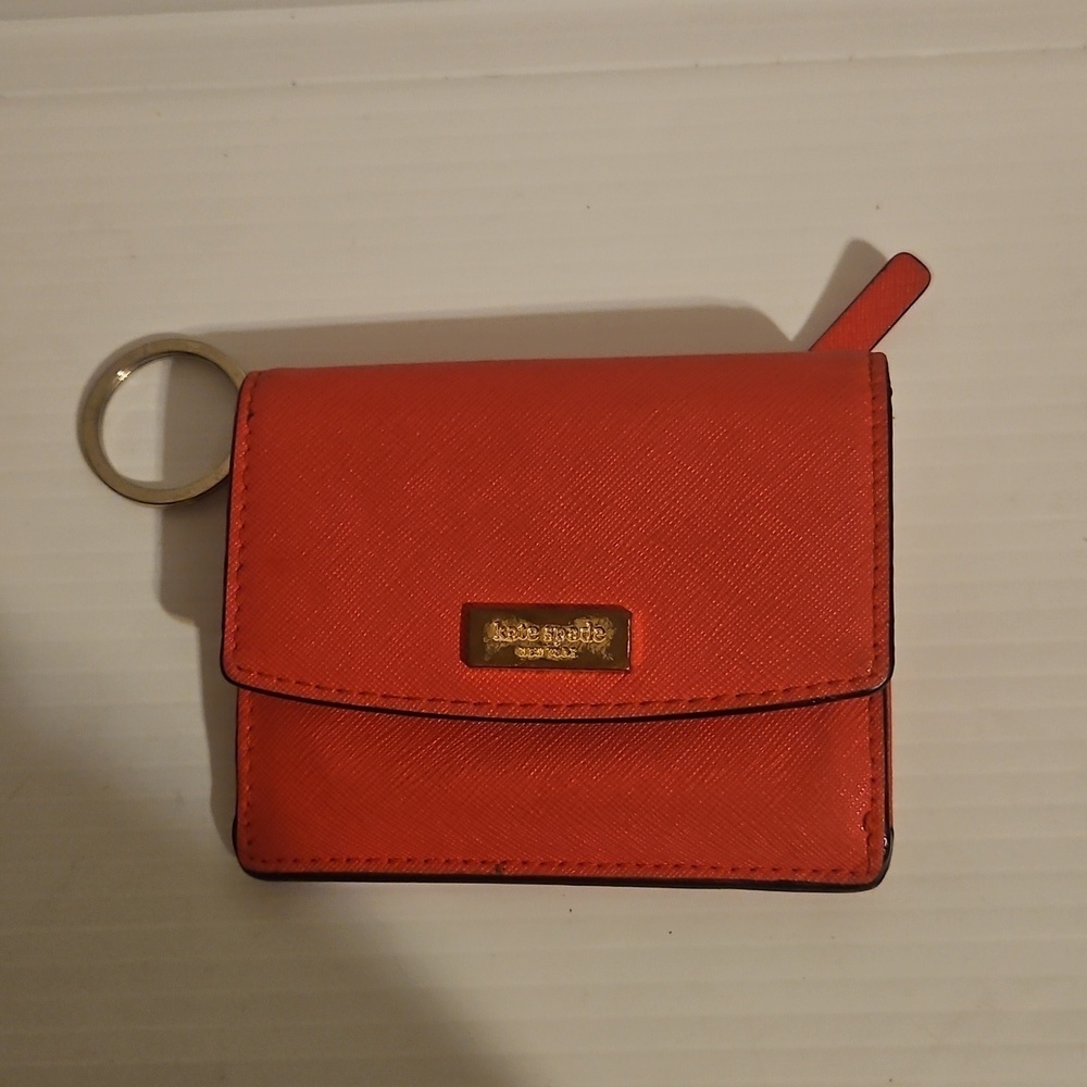 Kate Spade card and coin keychain wallet